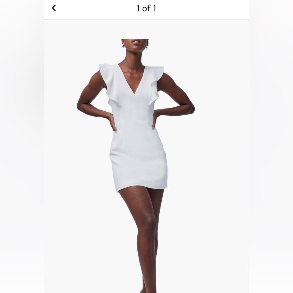 French Connection Whisper Ruffle Minidress